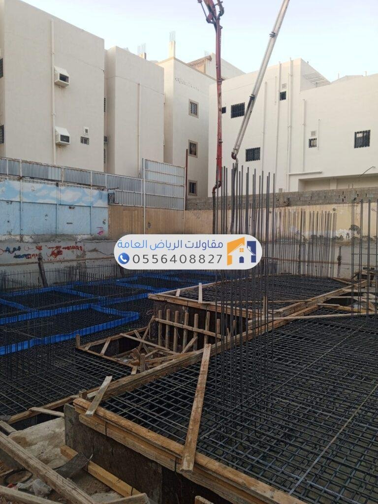 بناء قواعد عمائر دورين مسلح بتنفيذ دقيق وخطوات منظمة تحت إشراف مهندس متخصص
